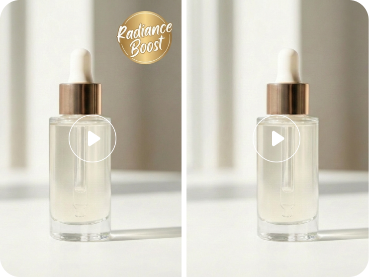 Perfume label removal before and after