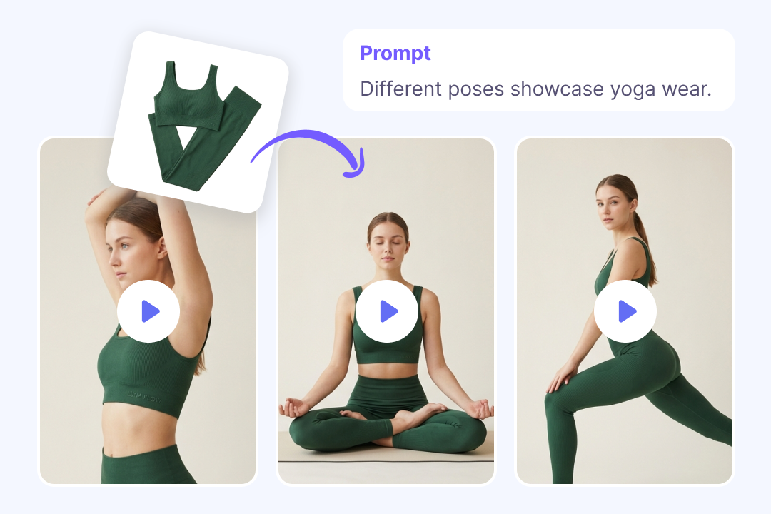 Animate product photos into UGC video ads