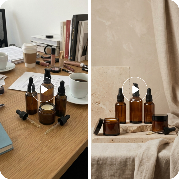 Render Product Showcases with AI video editor