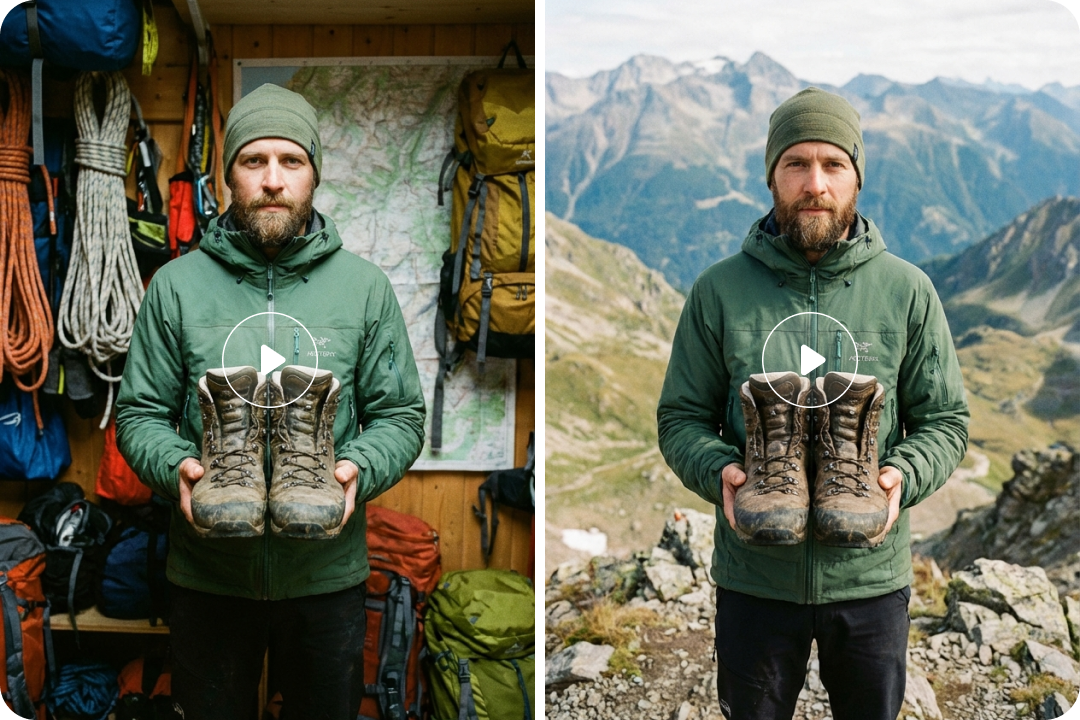 Refine background with AI feature