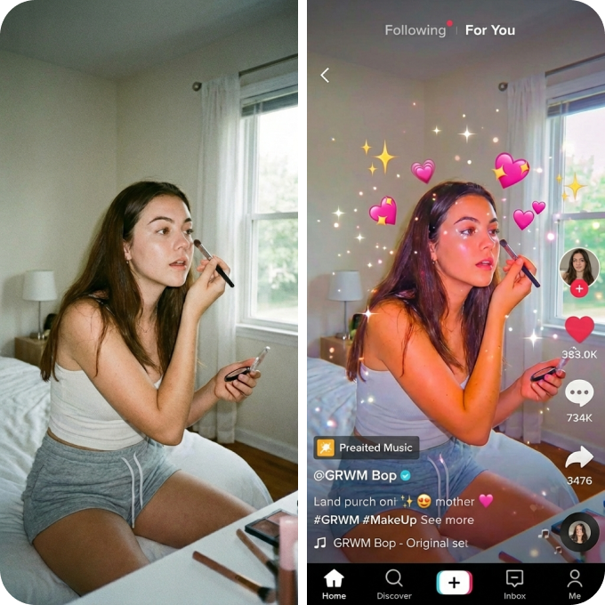 Style TikTok Ads with AI video editor
