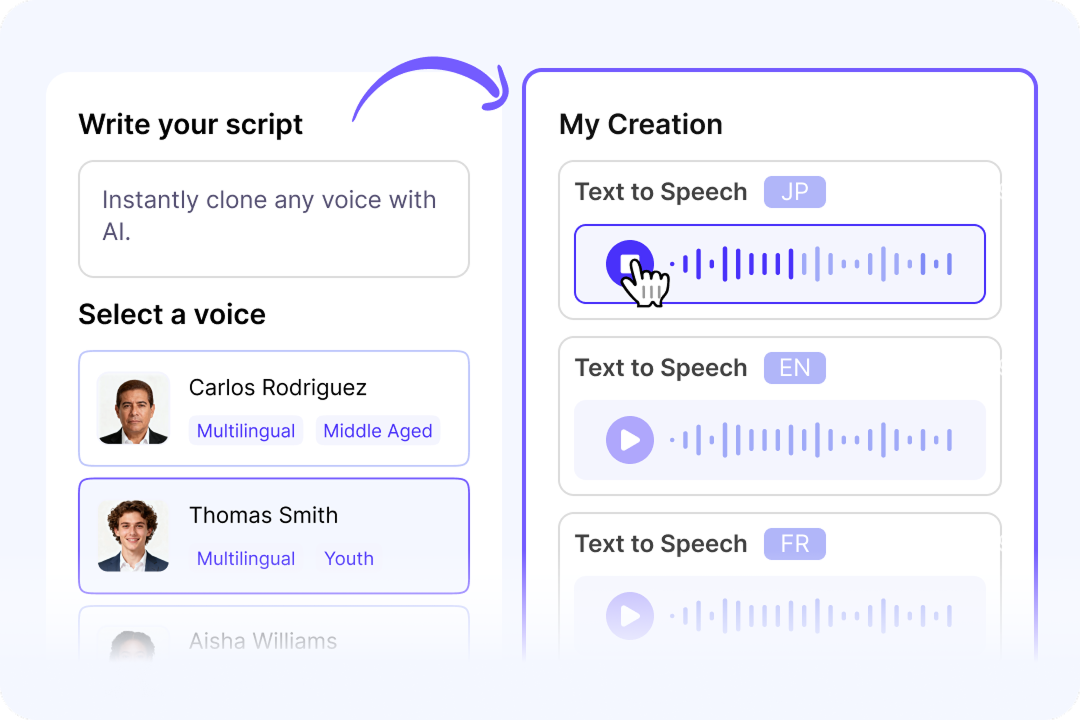 Over 100 realistic AI presenters