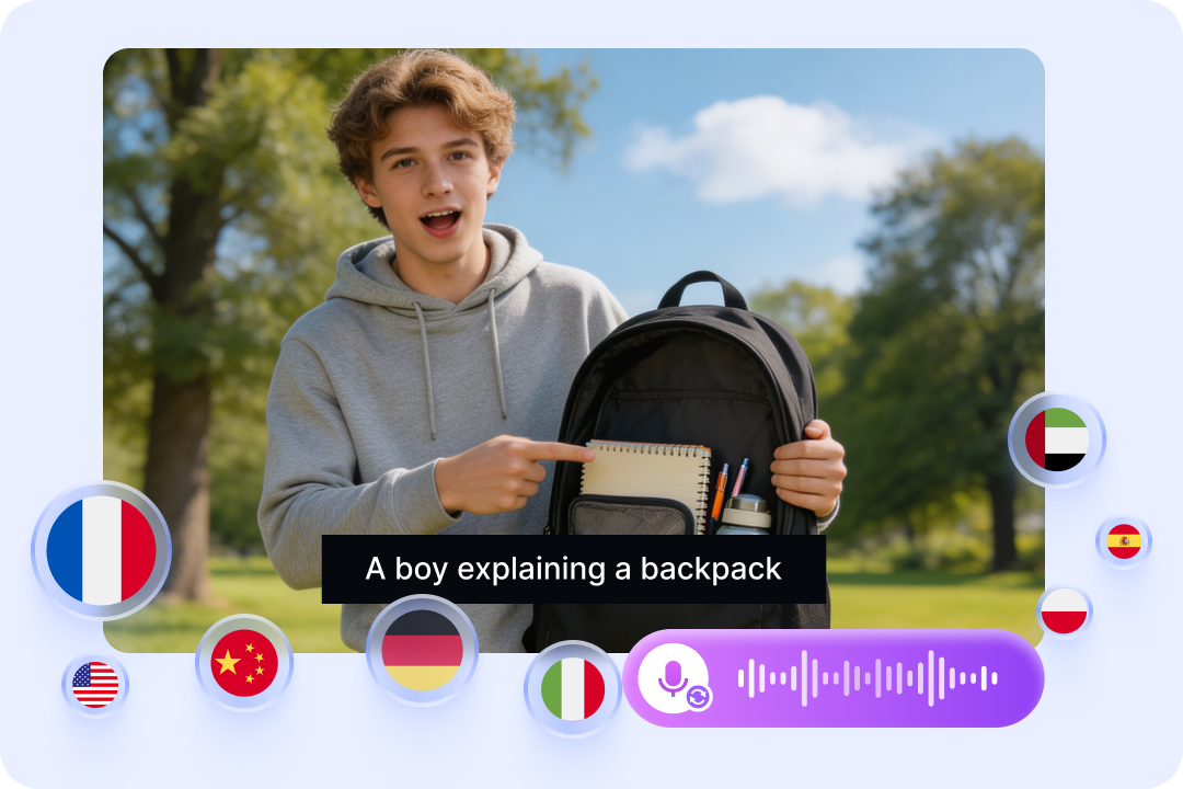 Generate Global Voiceovers and Smart Captions