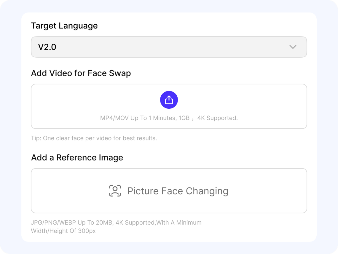 How to swap faces online with AI - FalcoCut