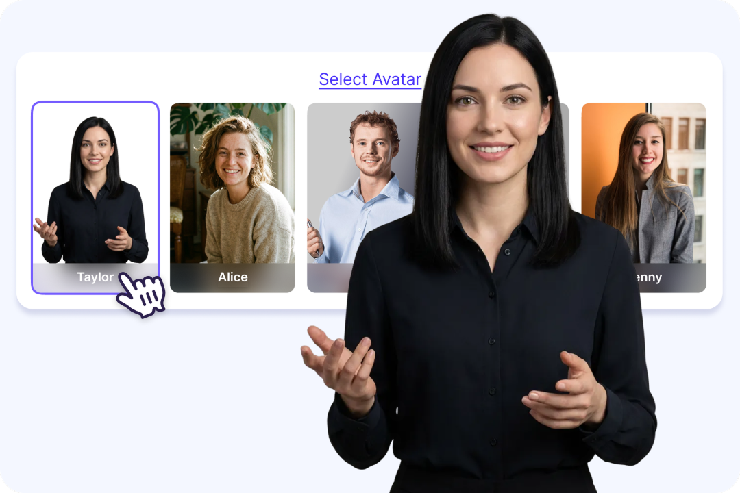 Over 100 realistic AI presenters for video content