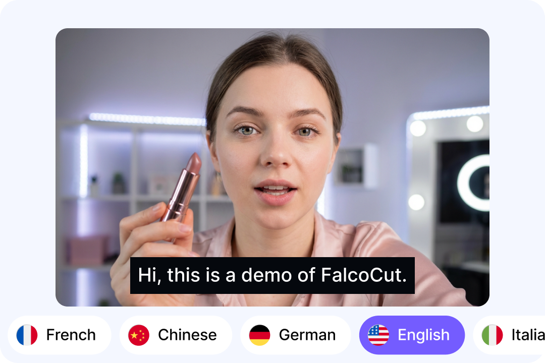 Realistic Voiceovers & Auto-Captions